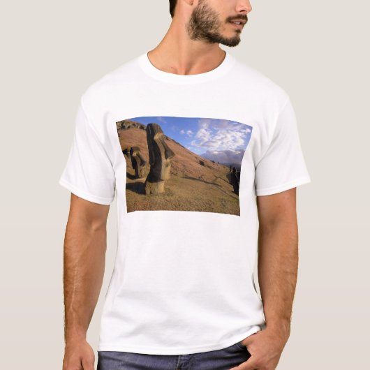 Chili, Paaseiland. Hillside met Moai T-shirt (Voorkant)
