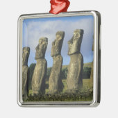 Chili, Paaseiland, Rapa Nui, Ahu Akivi Metalen Ornament (Links)