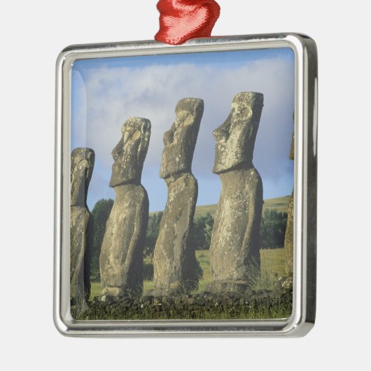 Chili, Paaseiland, Rapa Nui, Ahu Akivi Metalen Ornament (Links)