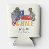 Chili  Paaseilandvlag en Alpaca Blikjeskoeler (Achterkant)