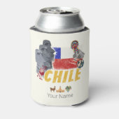 Chili  Paaseilandvlag en Alpaca Blikjeskoeler (Blikje Achterkant)