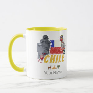 Chili Paaseilandvlag en Alpaca Mok