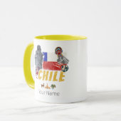 Chili  Paaseilandvlag en Alpaca Mok (Voorkant links)