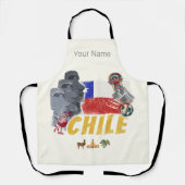 Chili  Paaseilandvlag en Alpaca Schort (Voorkant)