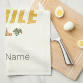 Chili  Paaseilandvlag en Alpaca Theedoek (Quarter Fold)