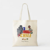 Chili  Paaseilandvlag en Alpaca Tote Bag (Achterkant)