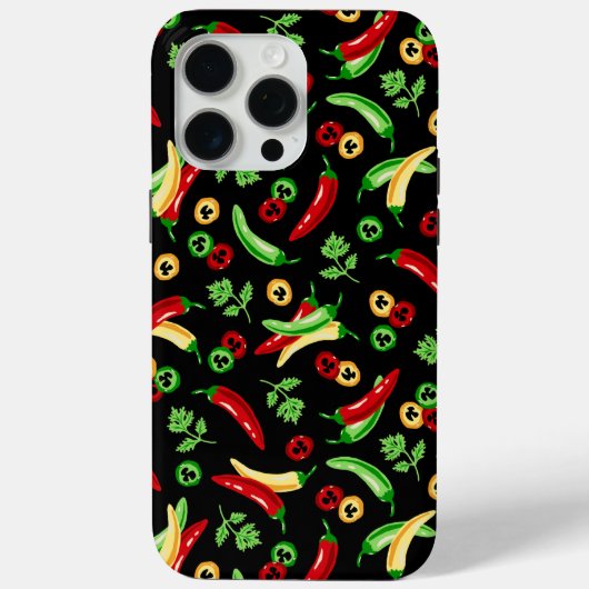 Chili paprika's en koriander Case-Mate iPhone case (Achterkant)