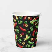 Chili paprika's en koriander papieren bekers (Achterkant)