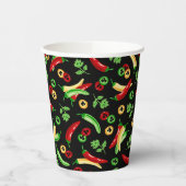 Chili paprika's en koriander papieren bekers (Links)