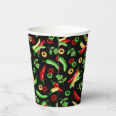 Chili paprika's en koriander papieren bekers (Rechts)