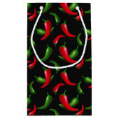 Chili paprika's patroon kleine cadeazakjes klein cadeauzakje (Achterkant)