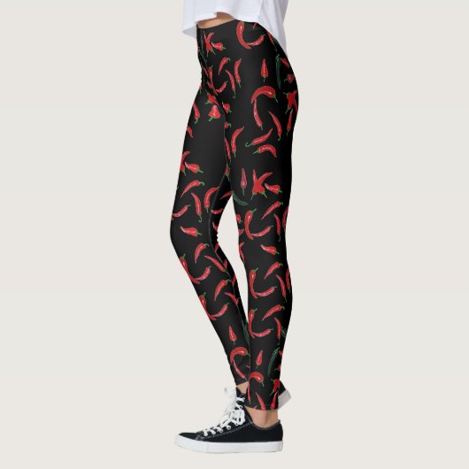Chili Pattern| Red Black en Green Leggings (Links)