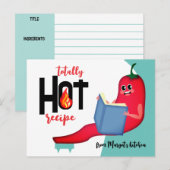 Chili Peper lezen Smart Food Recept kaarten (Voorkant / Achterkant)