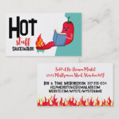 Chili Peper lezen Smart Food visitekaartjes (Voorkant / Achterkant)