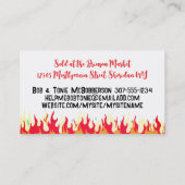 Chili Peper lezen Smart Food visitekaartjes (Achterkant)