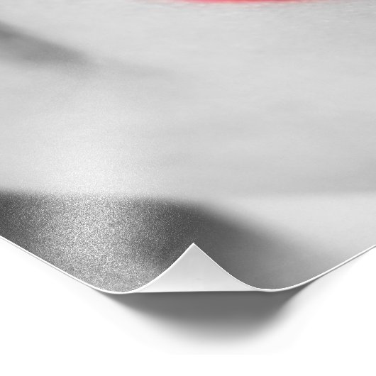 Chili peper lippen foto afdruk (Hoek)