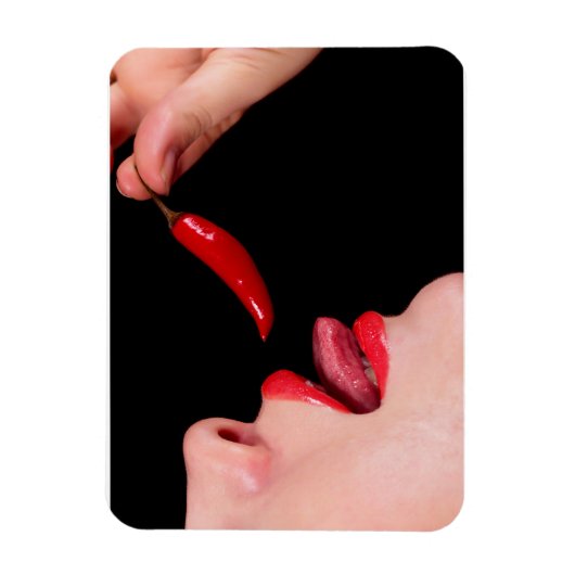 Chili peper lippen magneet (Verticaal)