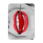 Chili peper lippen magneet (Verticaal)
