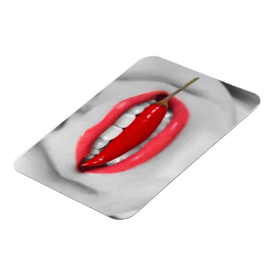 Chili peper lippen magneet (Linkerzijde)