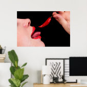 Chili peper lippen poster (Thuiskantoor)
