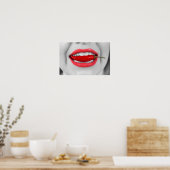 Chili peper lippen poster (Keuken)