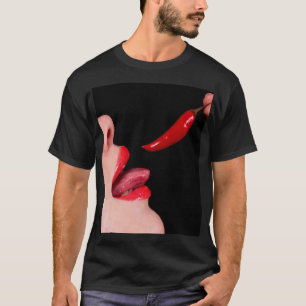 Chili peper lippen t-shirt