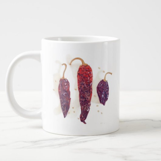 CHILI PEPERS Grote mok (Links)