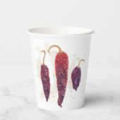 CHILI PEPERS Papieren Bekers (Achterkant)