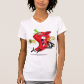 Chili Pepper Ademen Vuur Vrouwen T-shirt (Voorkant)