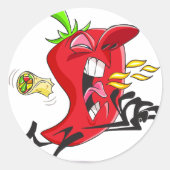 Chili Pepper Ademend Vuur Stickers (Voorkant)
