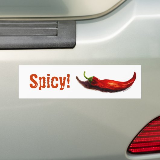 Chili Pepper Bumpersticker #2 (Op auto)
