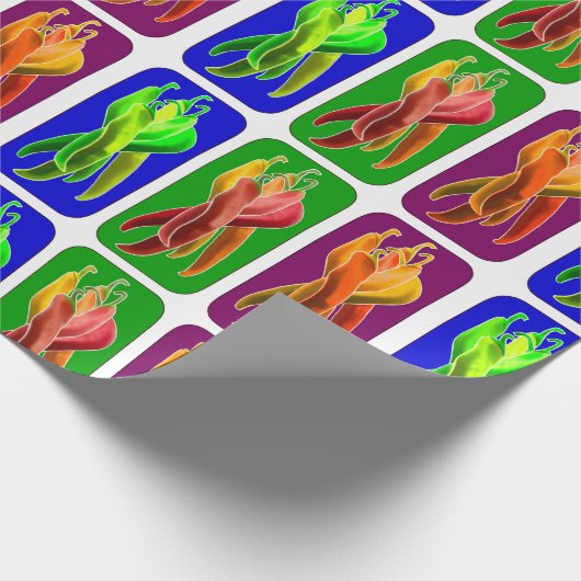 Chili Pepper Cadeaupapier (Hoek)