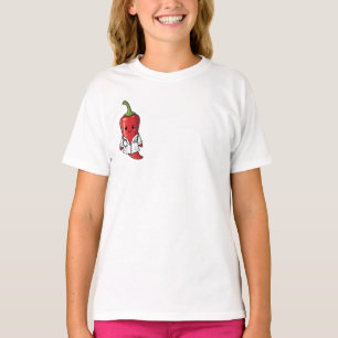 Chili Pepper Cartoon Dokter Kinderen T-shirt