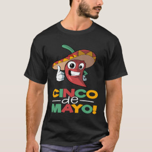 Chili Pepper Cinco De Mayo Mexican T-shirt