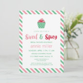 Chili Pepper Cupcake | Sweet en Spicy Vrijgezellen Kaart (Staand voorkant)