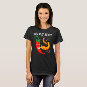 Chili Pepper For Men Women Red Spicy Flaming Jalap T-shirt (Voorkant volledig)