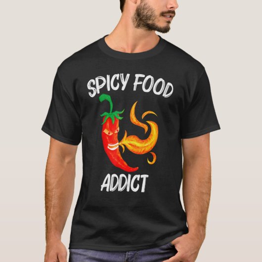 Chili Pepper For Men Women Red Spicy Flaming Jalap T-shirt (Voorkant)