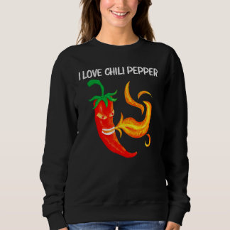 Chili Pepper For Men Women Red Spicy Flaming Jalap Trui