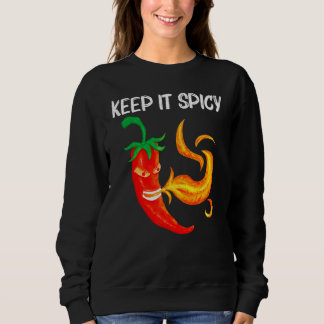 Chili Pepper For Men Women Red Spicy Flaming Jalap Trui