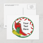 Chili Pepper Group Circle Lijst3 Briefkaart (Voorkant / Achterkant)