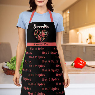 Chili Pepper Hete Spicy Pepers Chili Koken Chef Schort