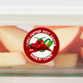 Chili Pepper Hot Sauce Labels (Aangebracht)