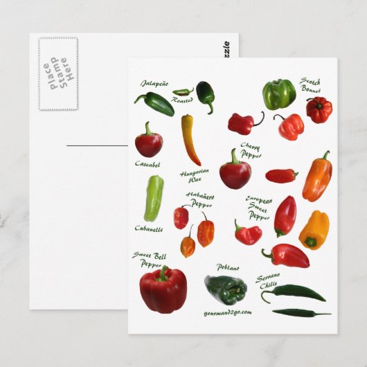 Chili Pepper ID Briefkaart (Voorkant / Achterkant)