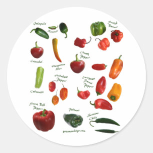 Chili Pepper ID Ronde Sticker