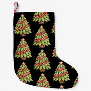 Chili Pepper Kerstboom Heet Pittige Saus Xmas Kleine Kerstsok