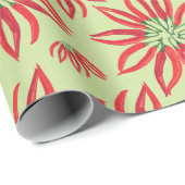 Chili Pepper Kerstmis Poinsettia Cadeaupapier (Rol Hoek)