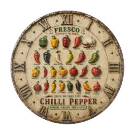 Chili Pepper Kitchen Rustic Farmhouse Chef Gift Snijplank