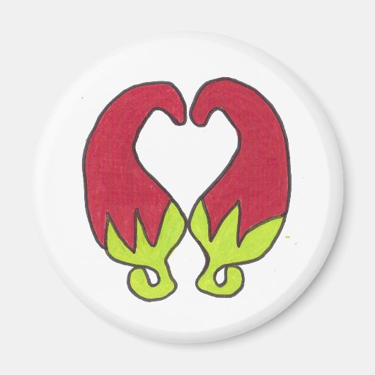 Chili Pepper Love Magneet (Voorkant)