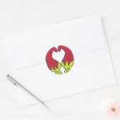 Chili Pepper Love Ronde Sticker (Envelop)