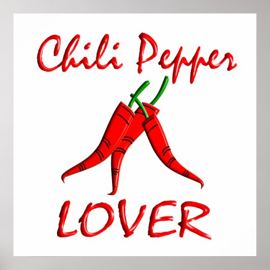 Chili Pepper Lover Poster (Voorkant)